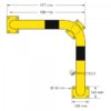 Staffe paracolpi angolari XL mis Arcotech