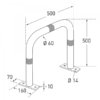 Archetto grande disegno tassellare arcotech